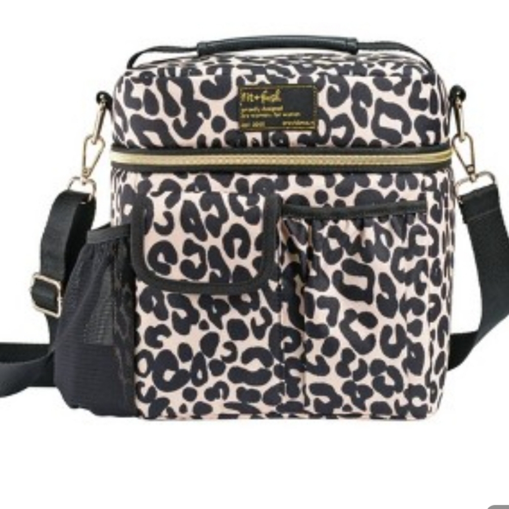 Fit & Fresh Montauk Leopard Lunch Bag